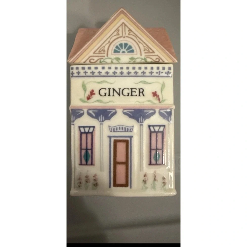Vintage 1989 Lenox Spice Village COMPLETE 24 Set With Display Rack Shelf